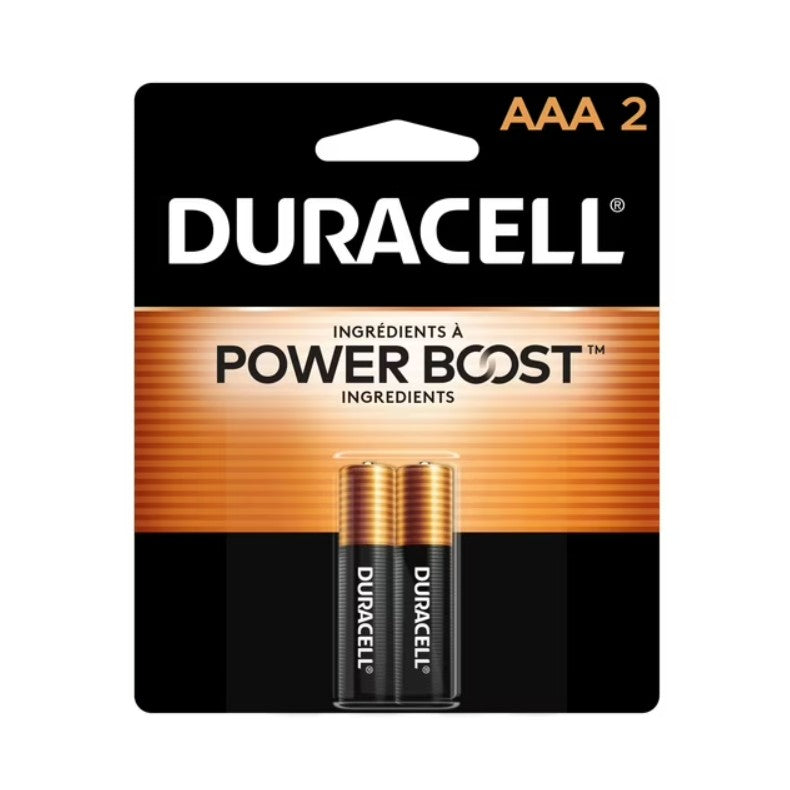 Duracell Coppertop AAA Batteries 2 pack - Bellso